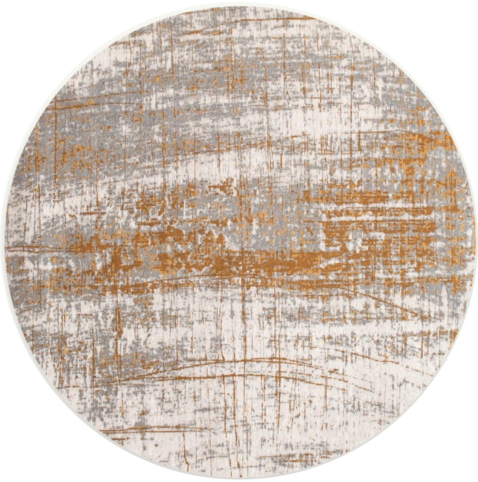 Columbus Gold Rug 8419 Round Rug