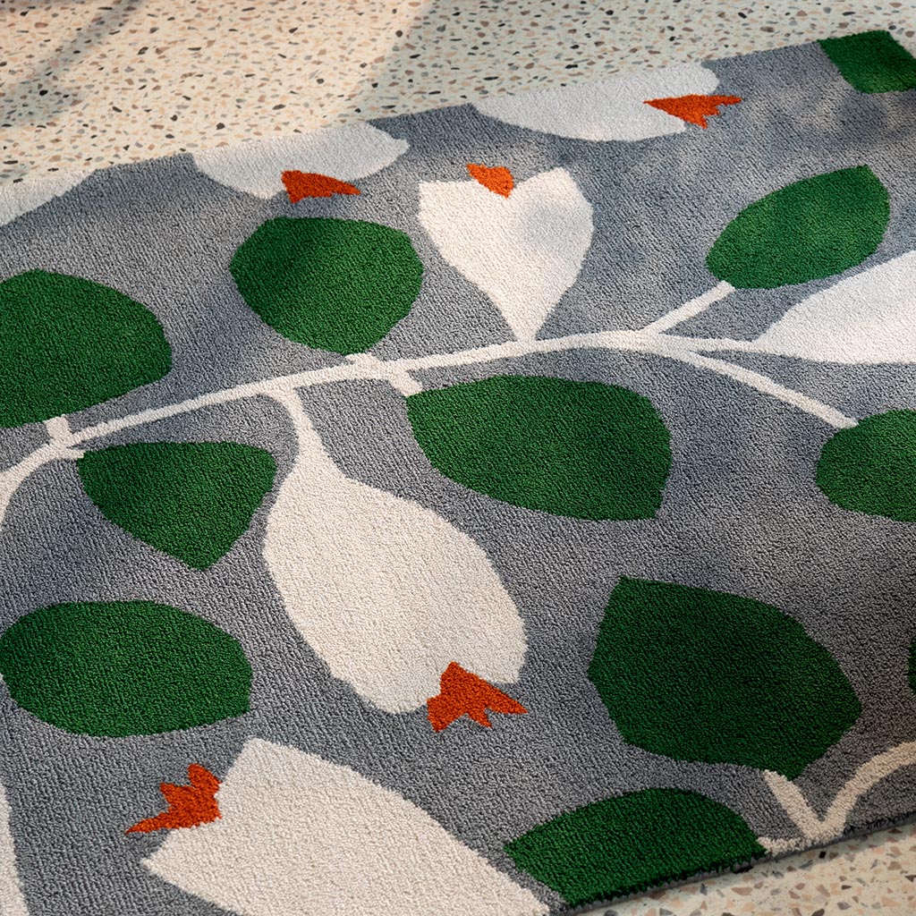 Rosehip Blue Outdoor Rug