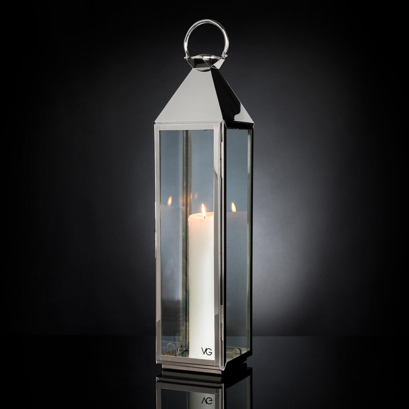 Pyramid Tall Outdoor Lantern