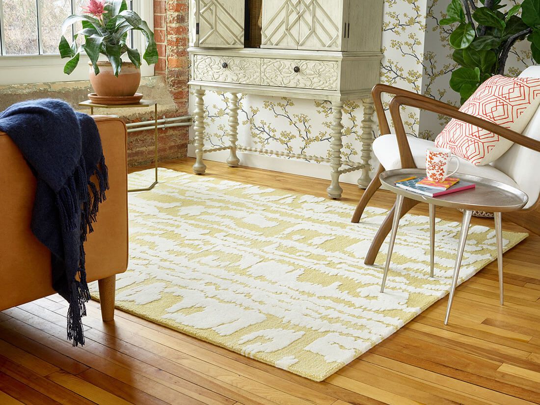 Waterwave Stripe Citron 39906 Rug