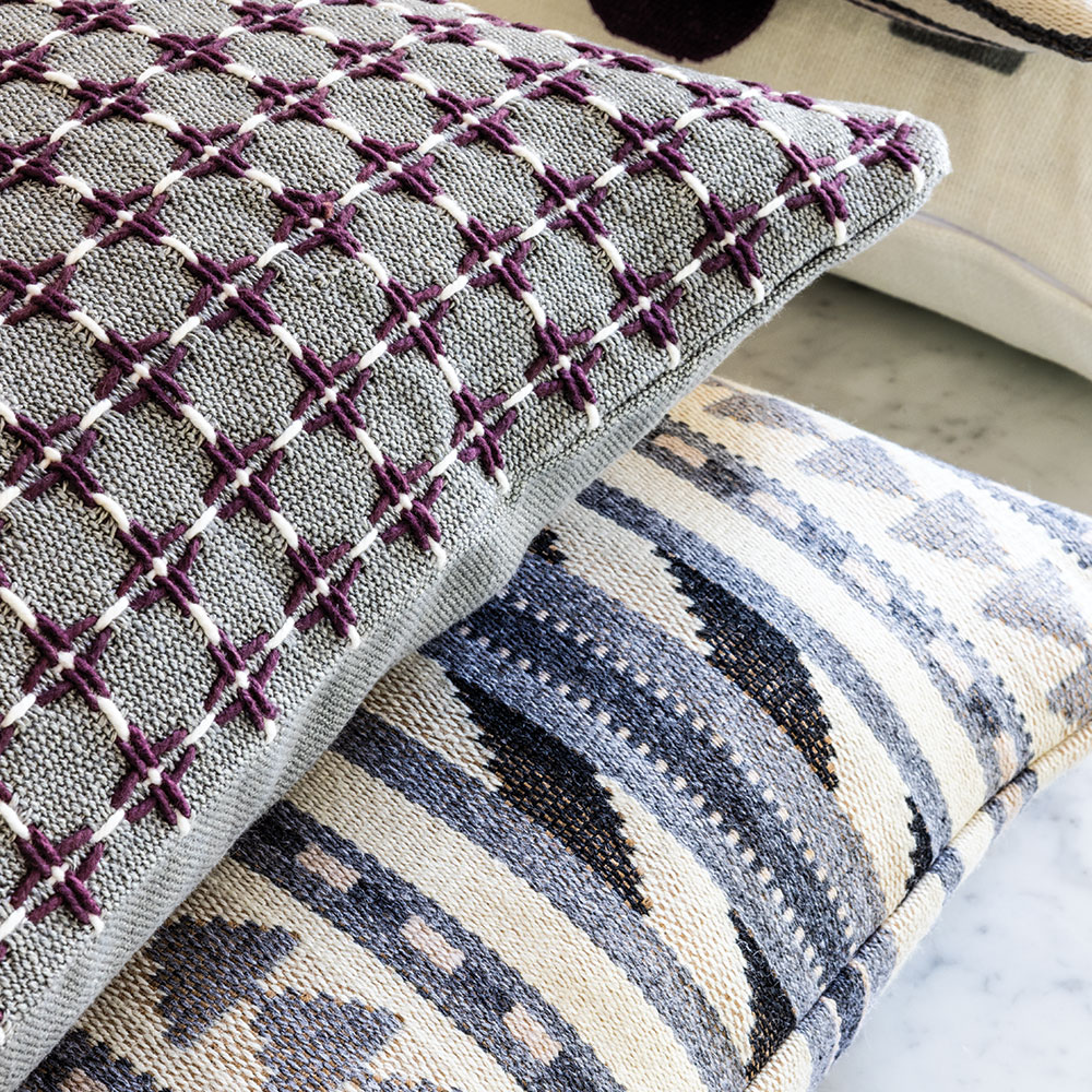 Maliana Aubergine 50 × 35 Cushion
