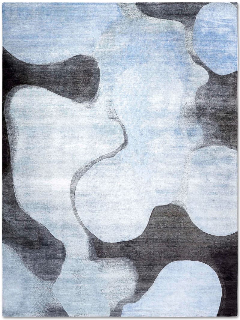 Blue Handmade Luxury Rug