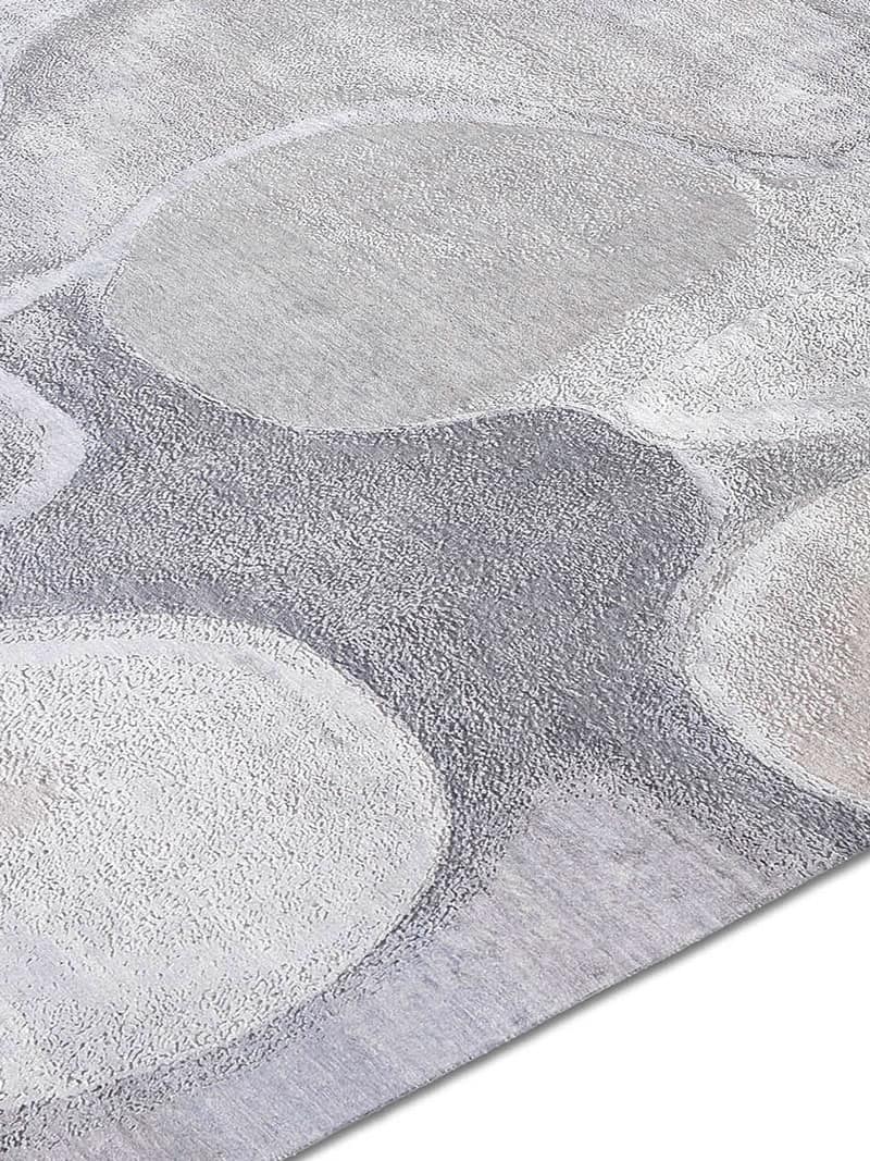 Silver Handmade Luxury Rug