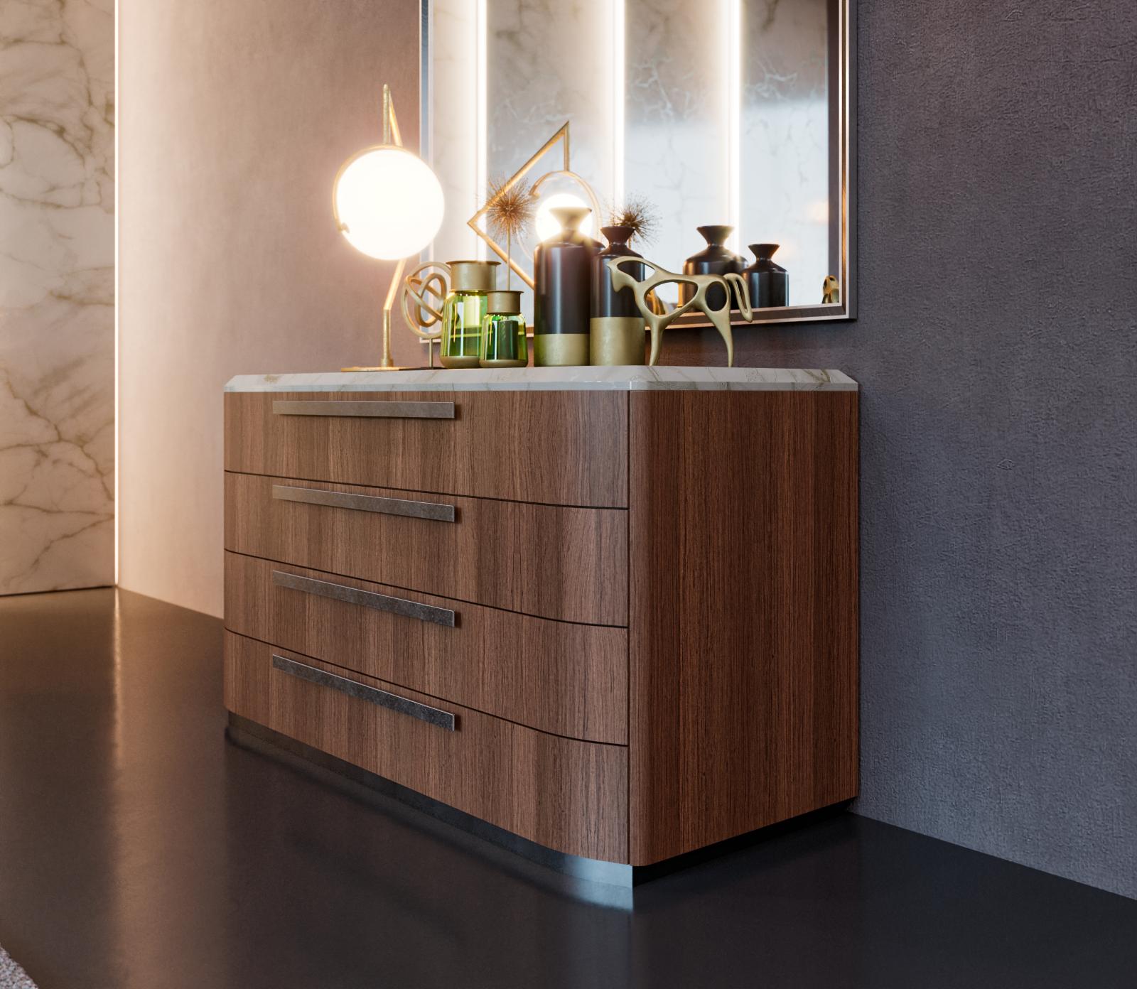 Andy Wood & Marble Dresser