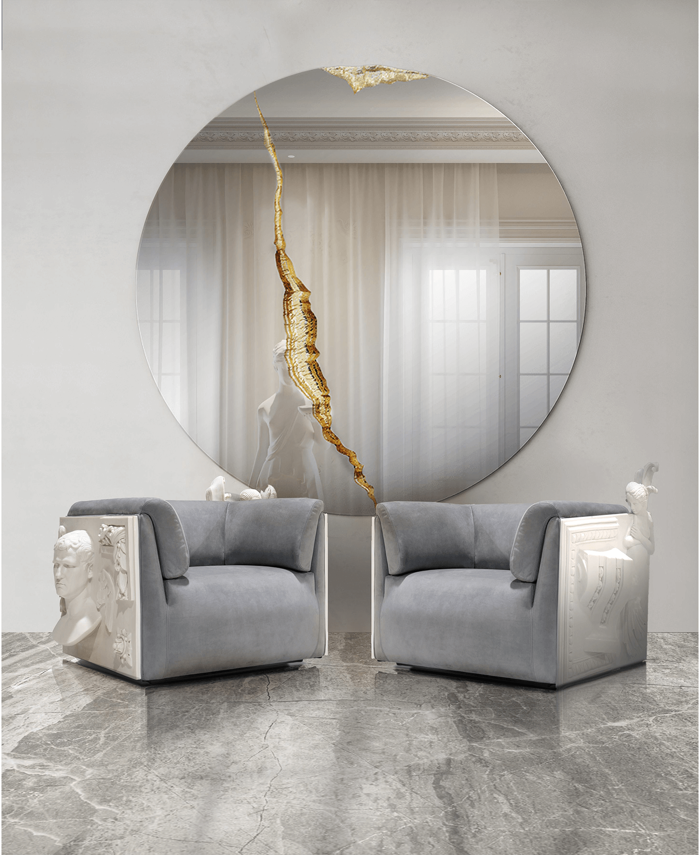 Lunar Round II Mirror