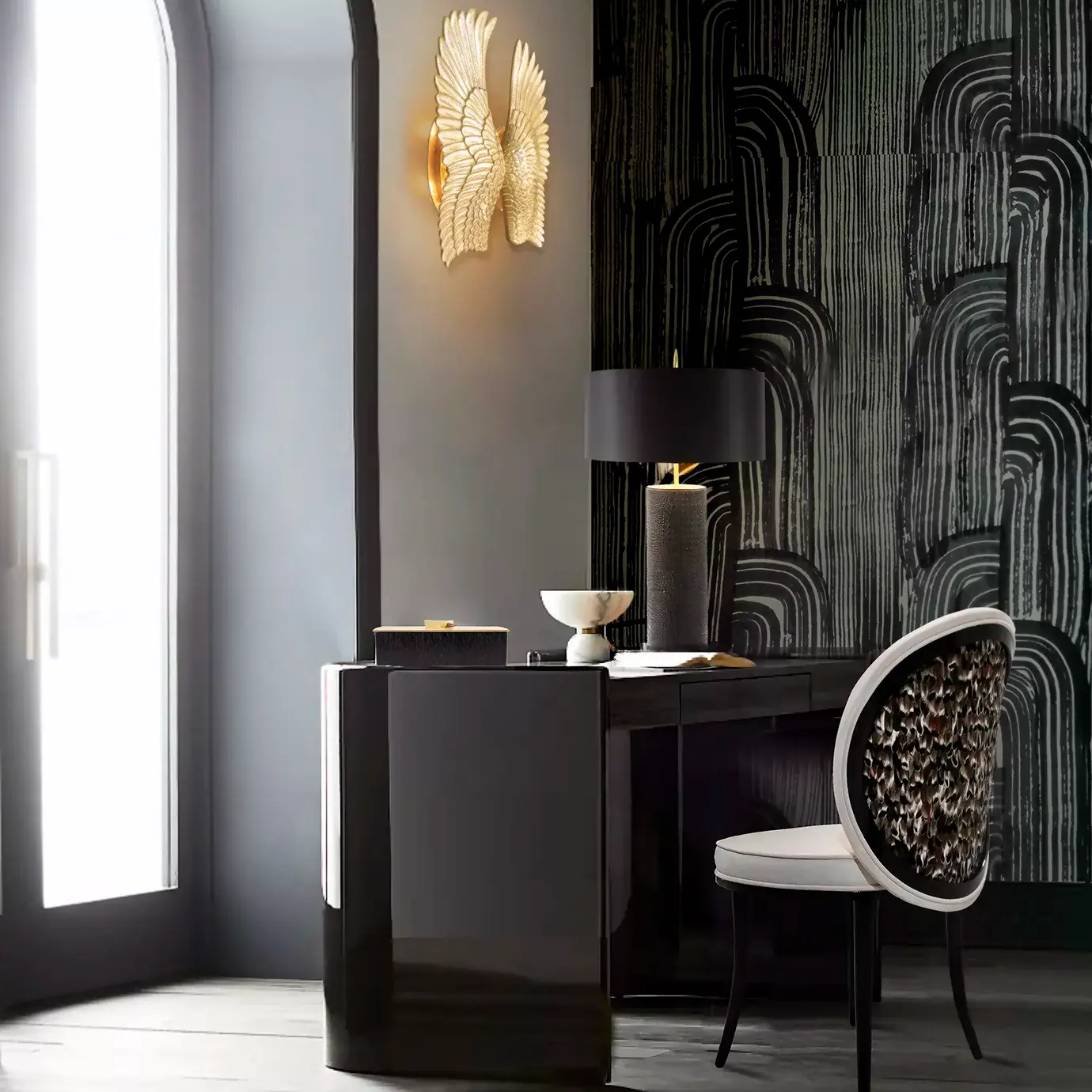 Mistral Folie Feather Back Dining Chair
