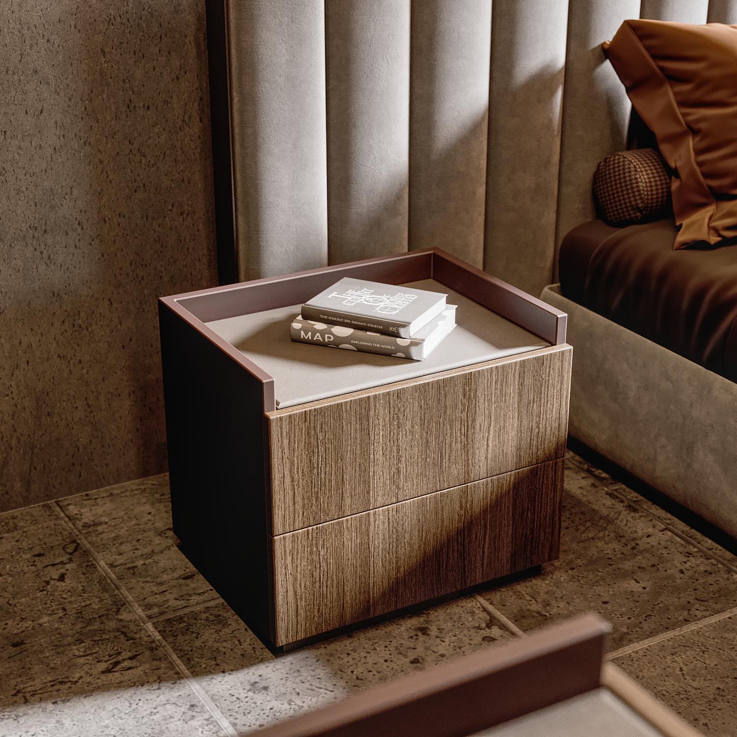 Billy Wooden Bedside Table