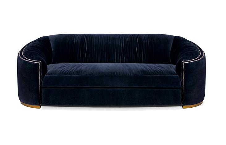 Premium Blue Curved Sofa