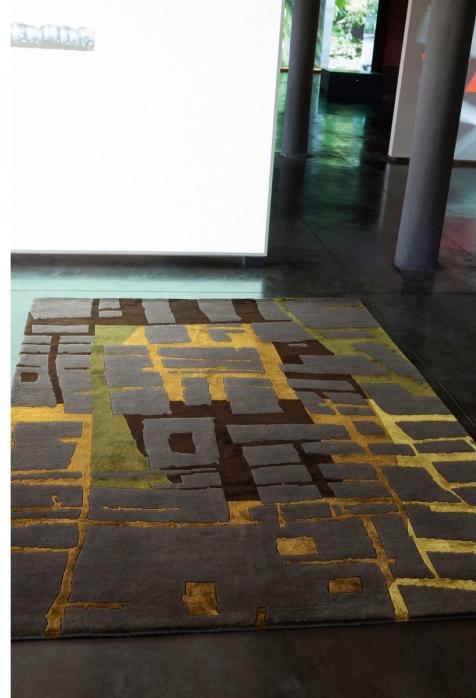 Hand-Knotted Wool & Viscose Rug Diana