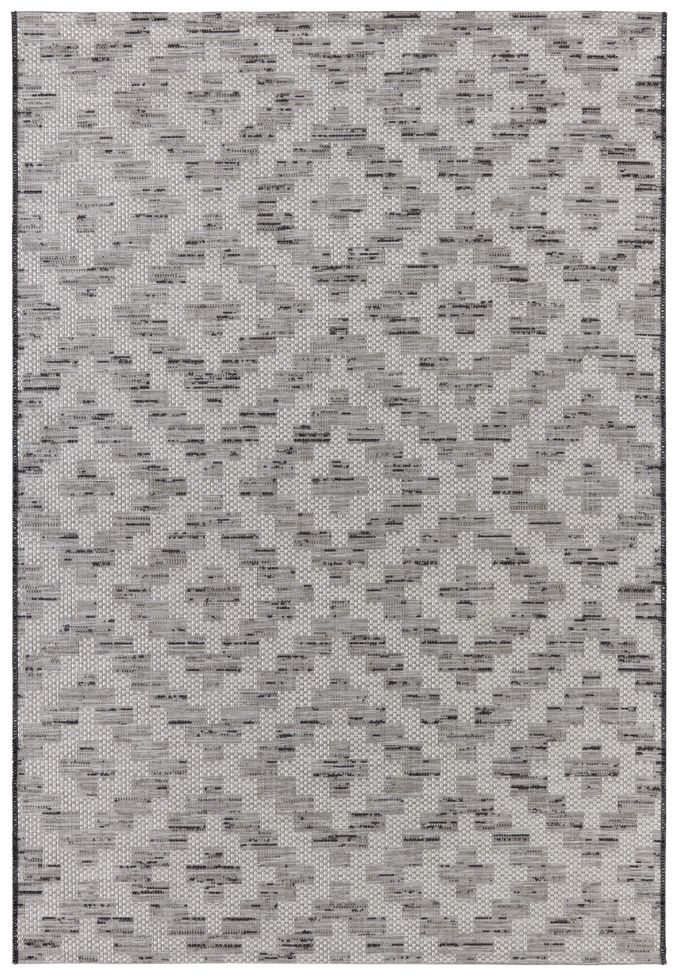 Flatweave In- & Outdoor Creil Grey Cream Rug | Size: 115 x 170 cm