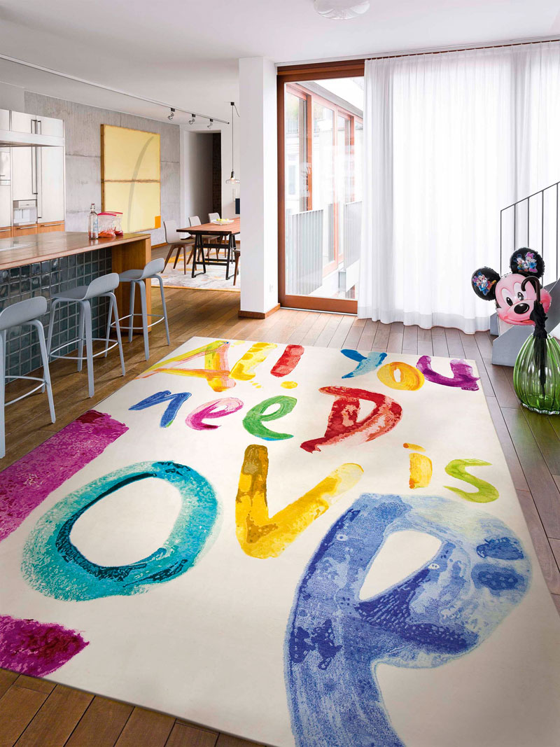 All You need is Love Luxury Hand-Knotted Rug