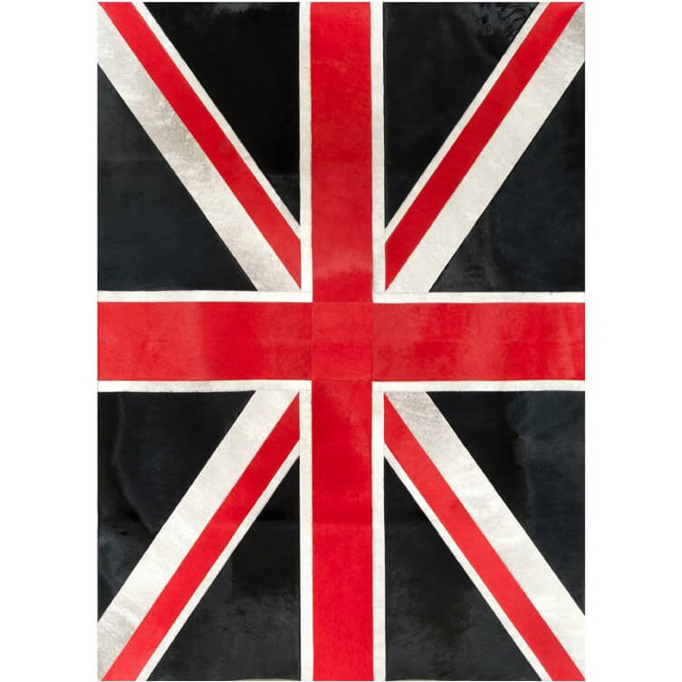 Union Jack col.1 Cowhide Rug