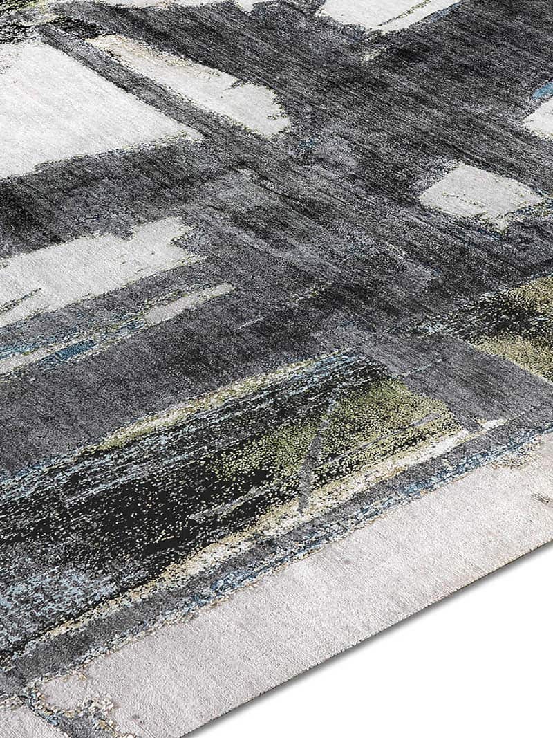 Green Rust Hand-Woven Rug