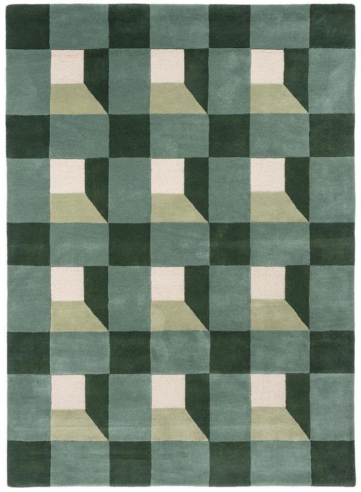 Blocks Fern Rug
