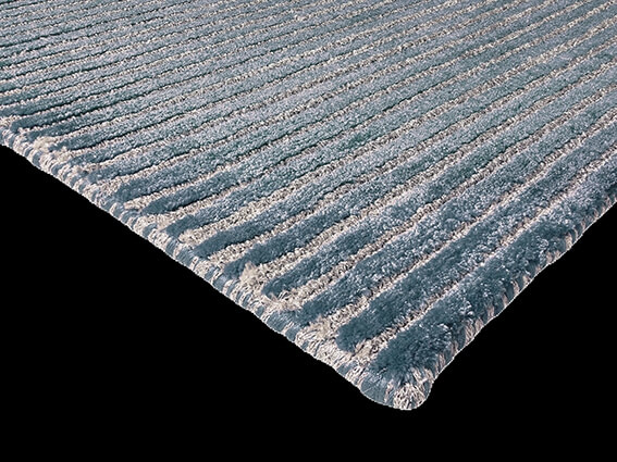 Angel Striped Grey Blue Rug