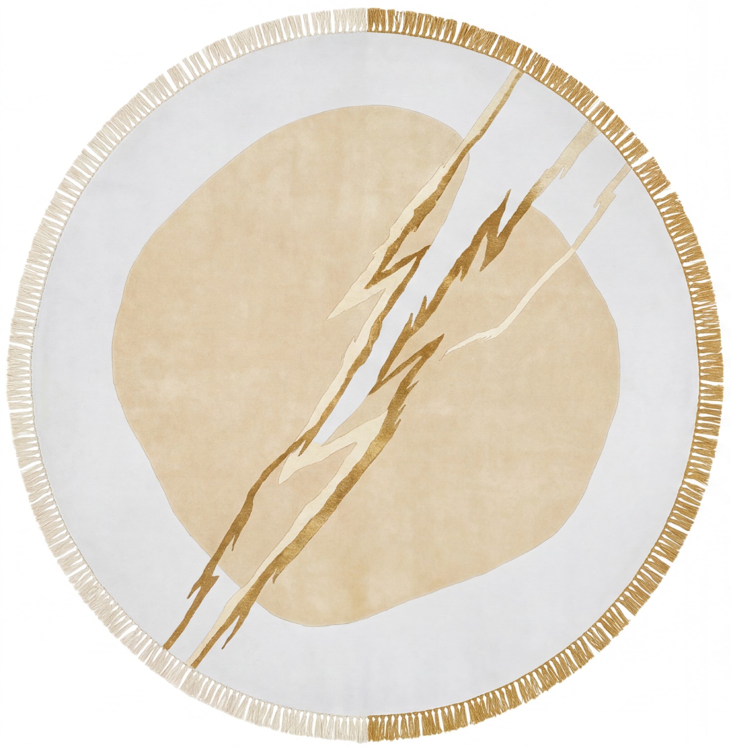 Lightning Crest Ivory Rug