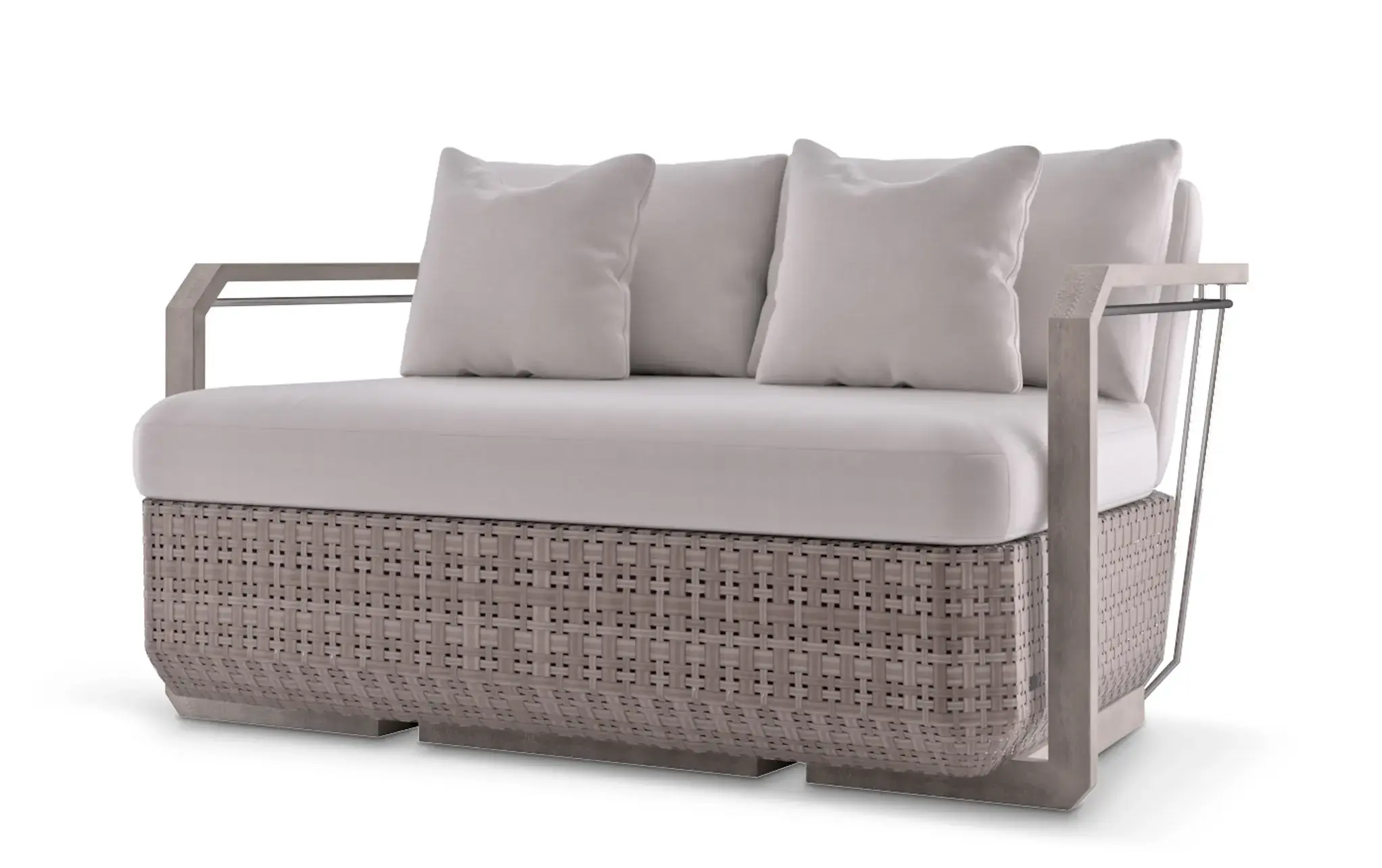 Legacy Wood Two-Seat Sofa