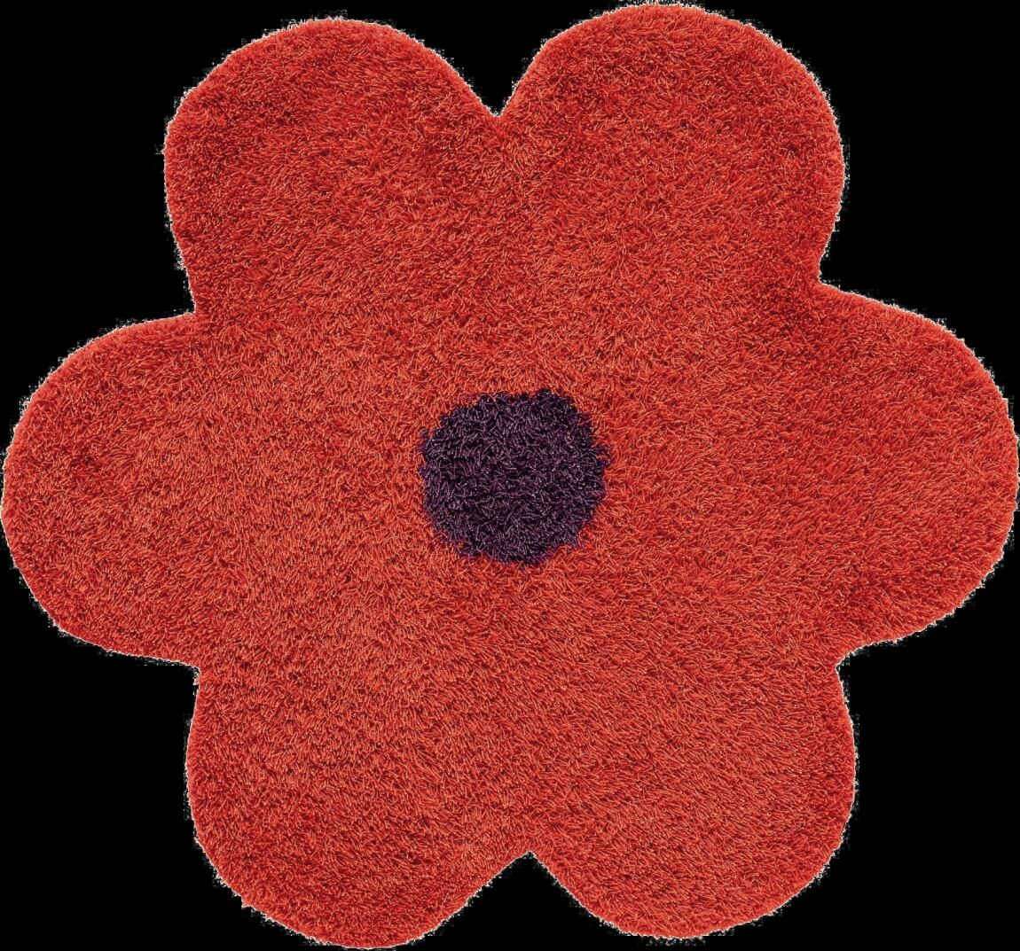 Daisy Orange Kids Rug