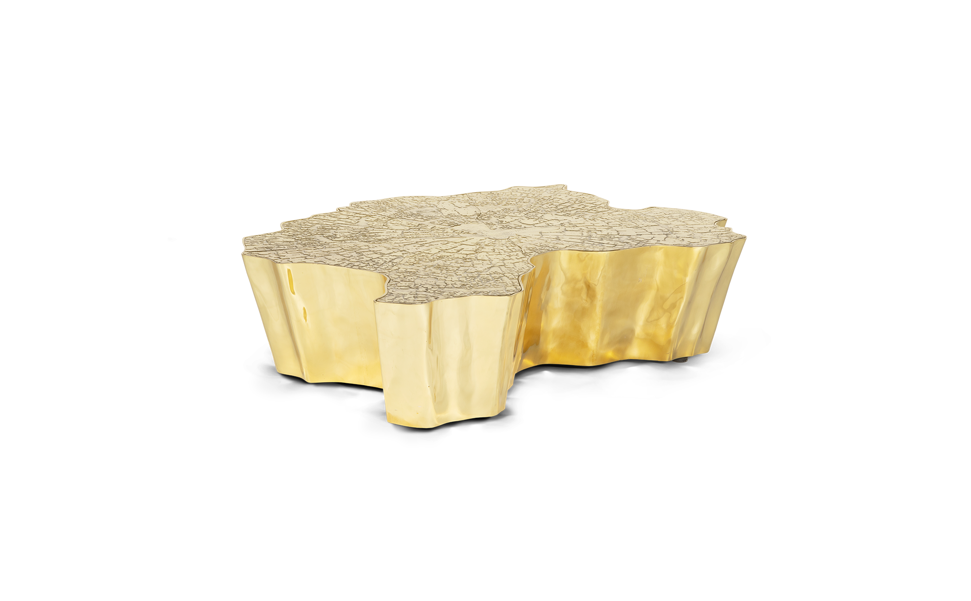 Paradise Gold Center Table | Dimensions: W 138 x D 95 x H 36 cm