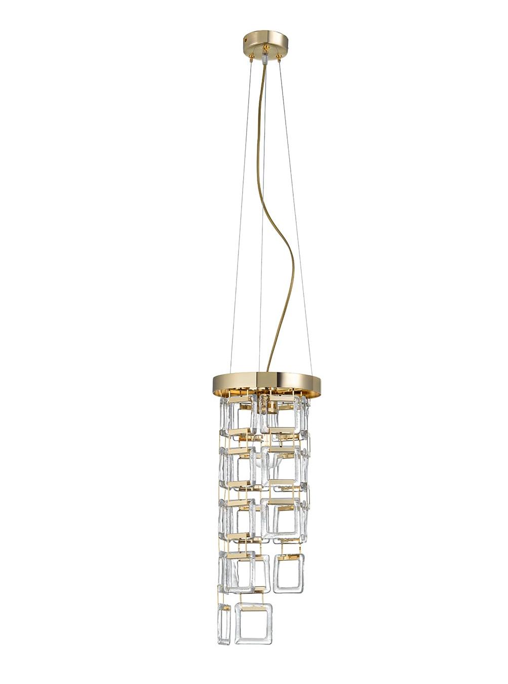 Bracelet Chandelier in Soft Gold with Venetian Glass