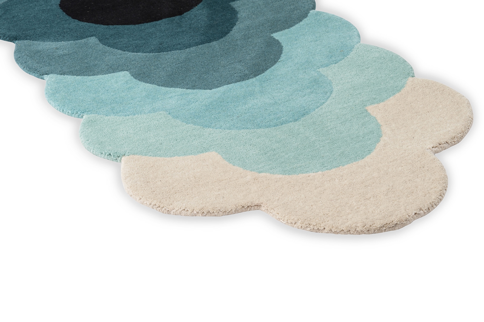 Optical Flower Teal 061207 Rug