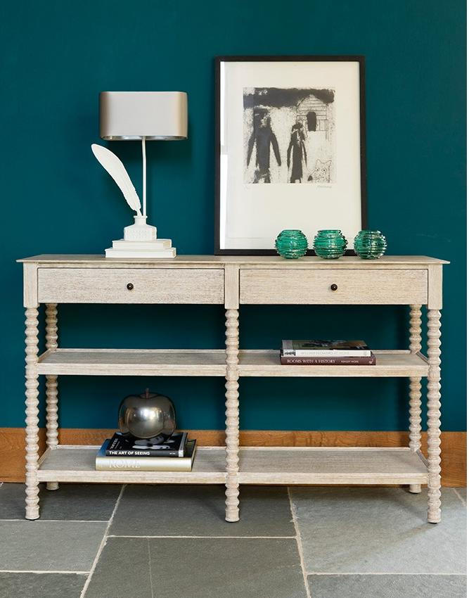 Tormarton Console Washed Acacia
