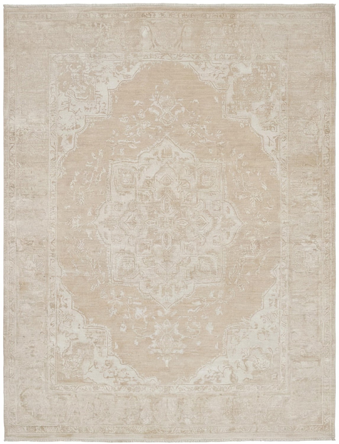 Classic Medallion Ivory Rug