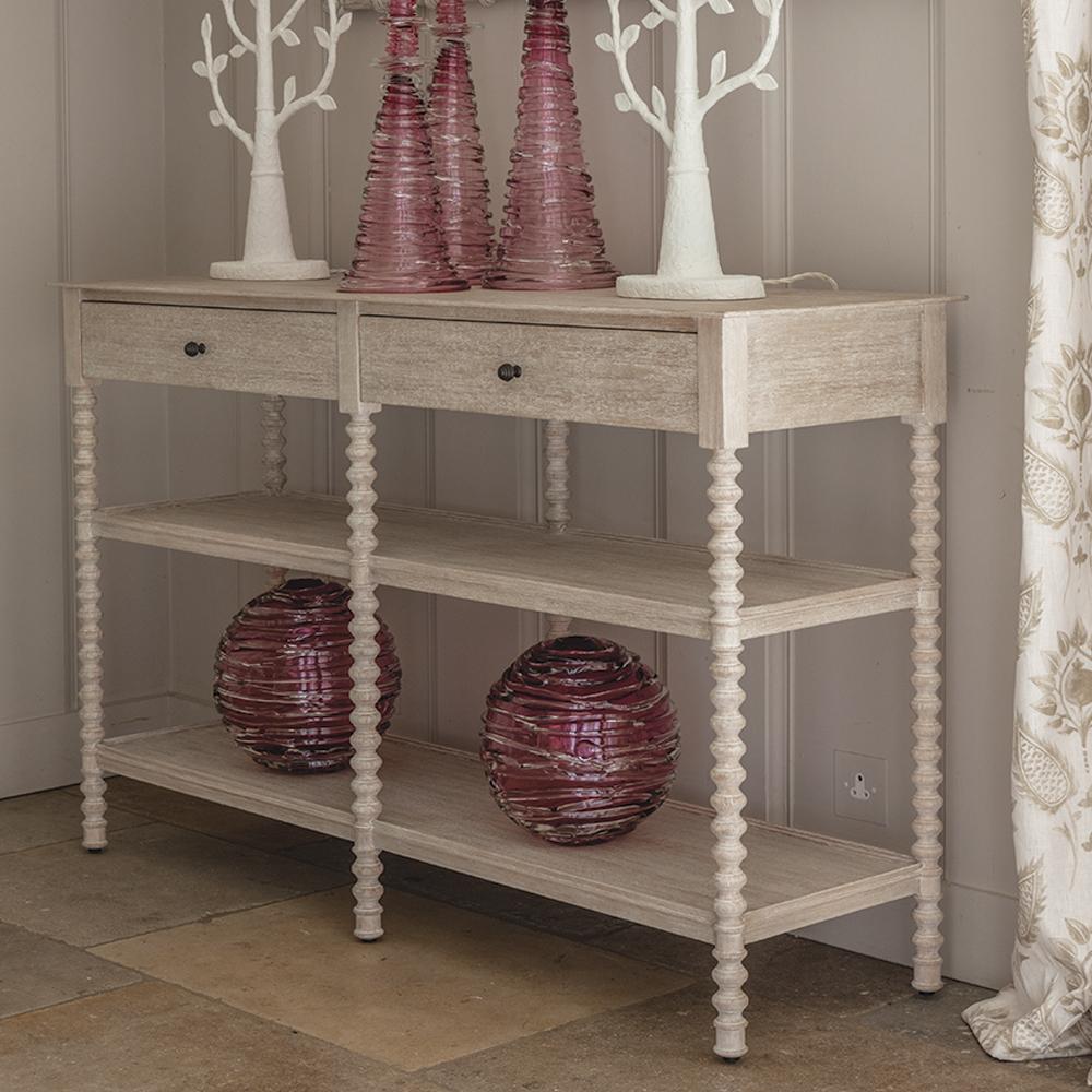 Tormarton Console Washed Acacia