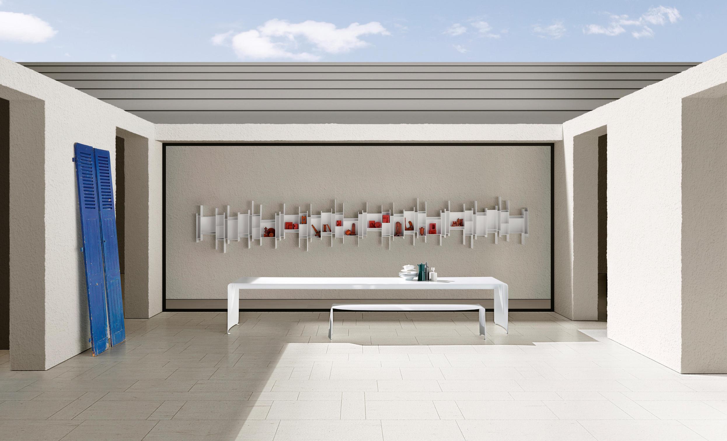 La Grande Table | Colour: Gloss Painted White X060 | Dimensions: 90 x 280 cm