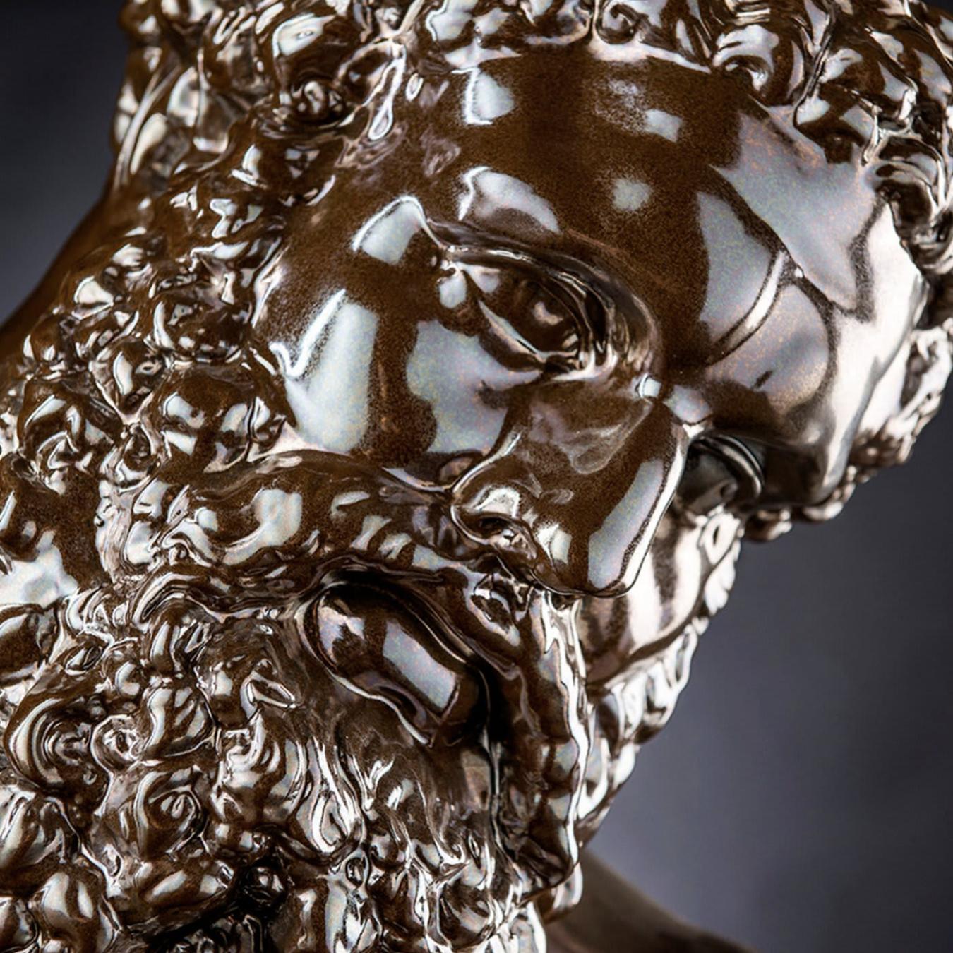 Hercules Ceramic Bust Sculpture