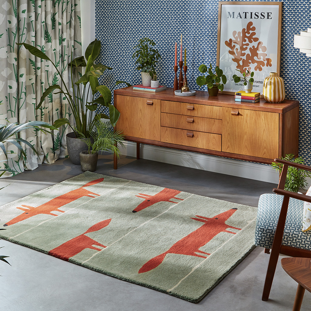 Mr. Fox Mint / Poppy 25313 Rug