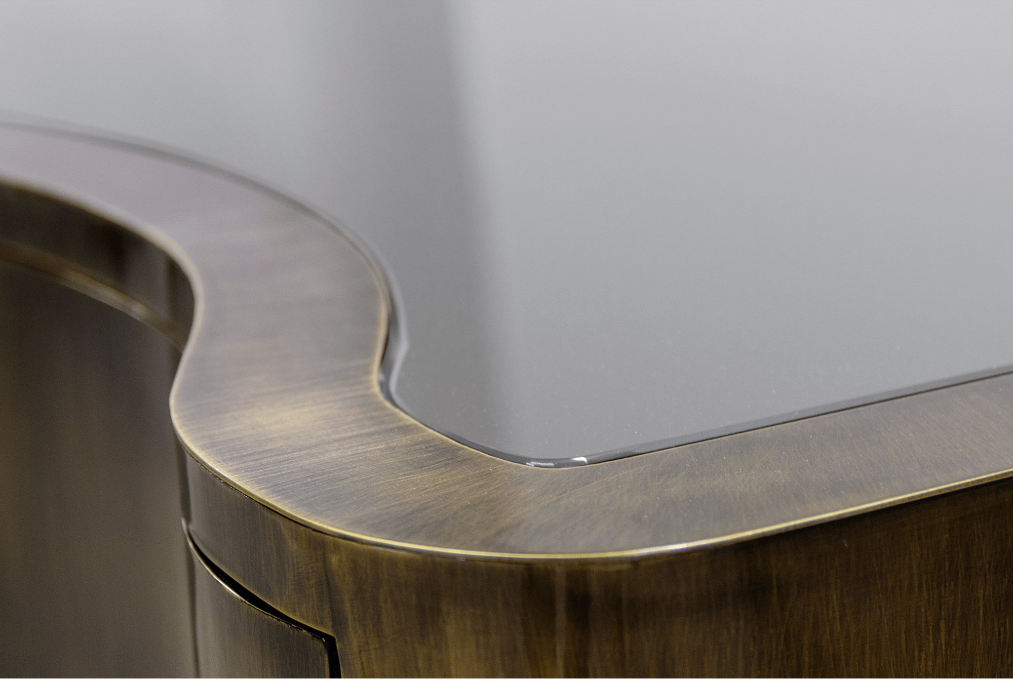 Serpentine Patina Designer Console