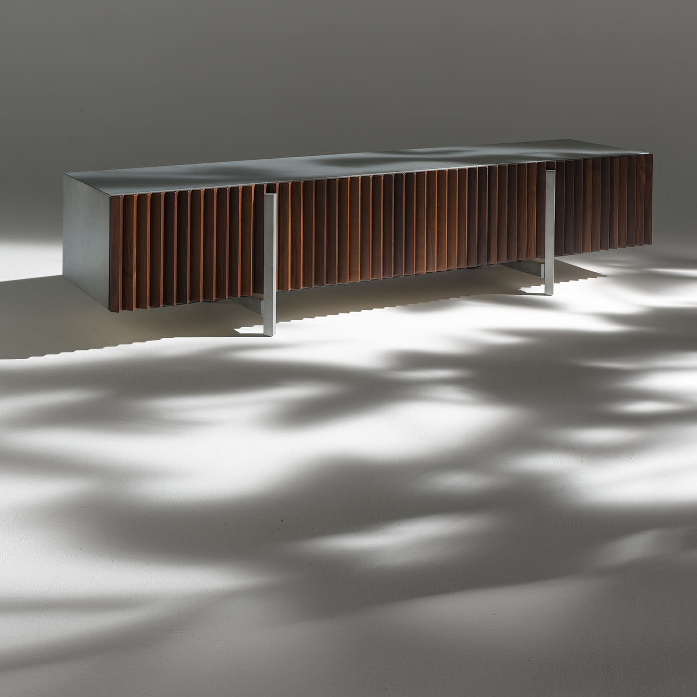 Brown Ash Wood TV Sideboard