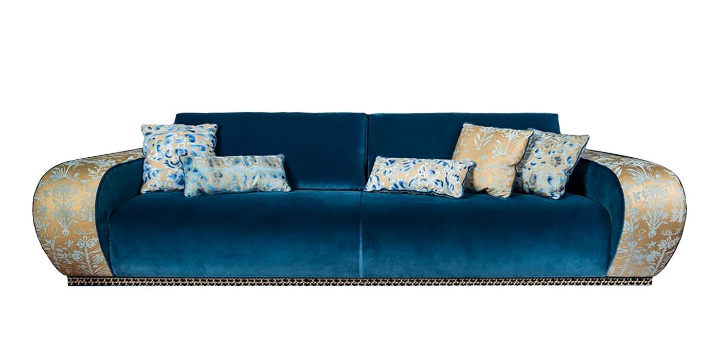 Venezia Sofa in Teal Upholstery