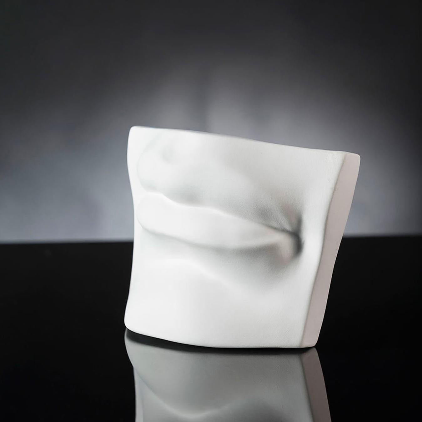 David Mouth White Sculpture