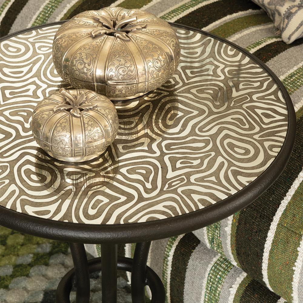 Coralia Cocktail Table Verre Eglomise