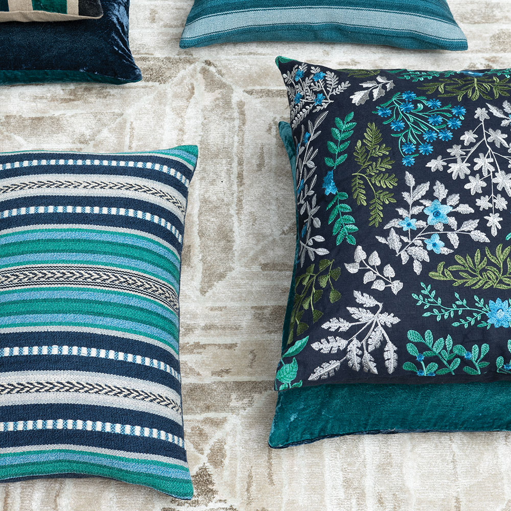 Indus Peacock 60 × 40 Cushion