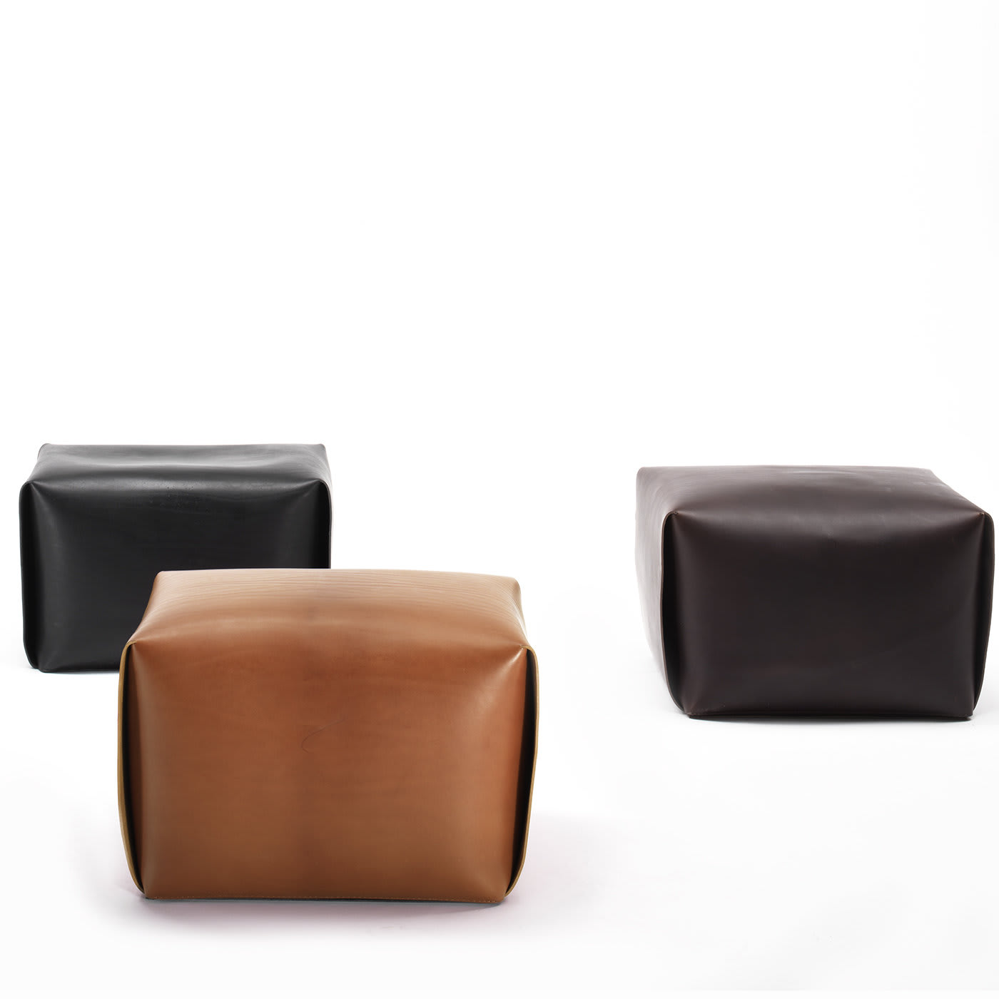 Bao Leather Pouf