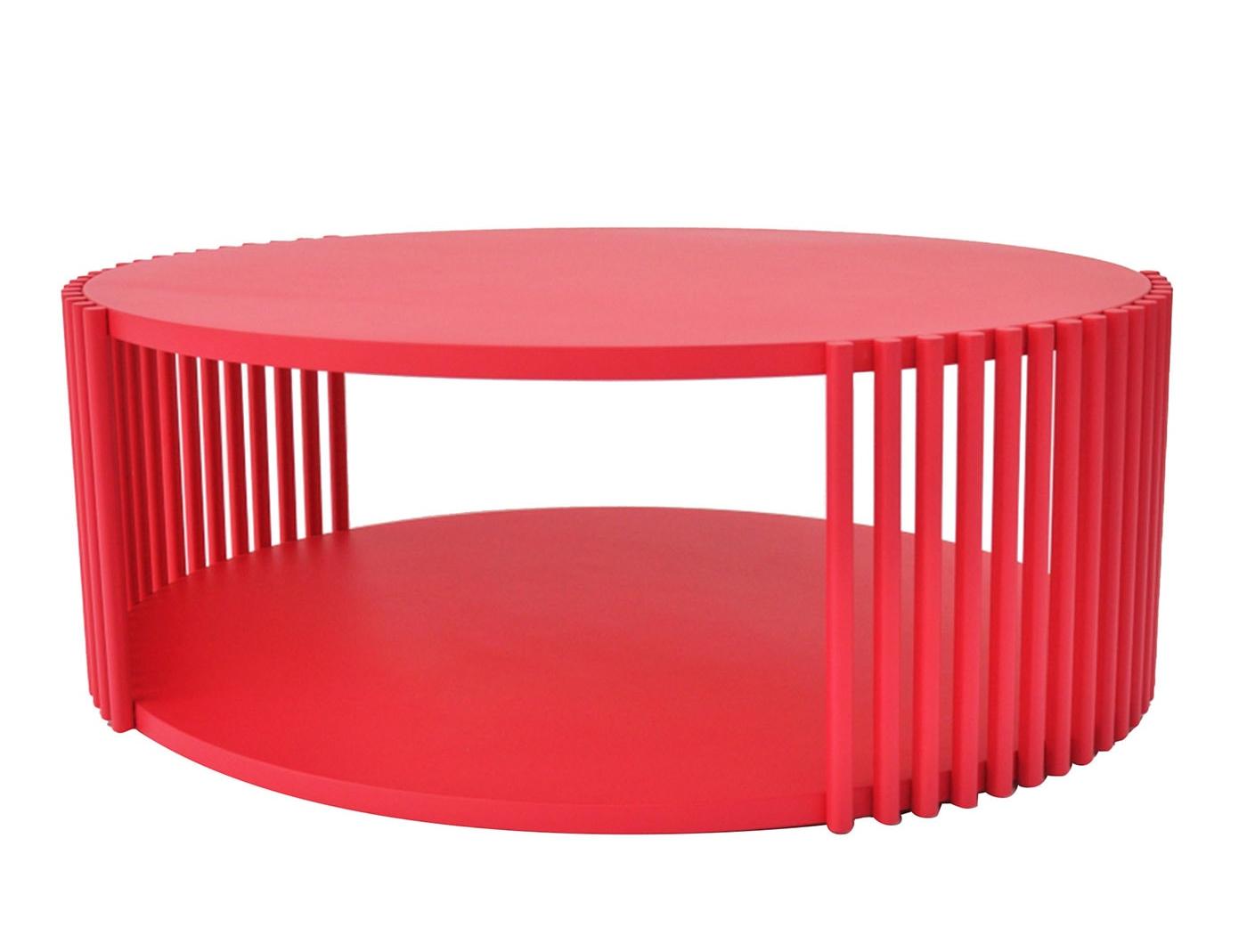Round Premium Large Red Durmast Coffee Table