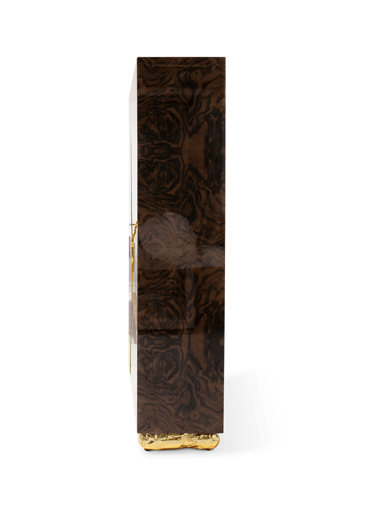 Fissure Walnut Wood Cabinet