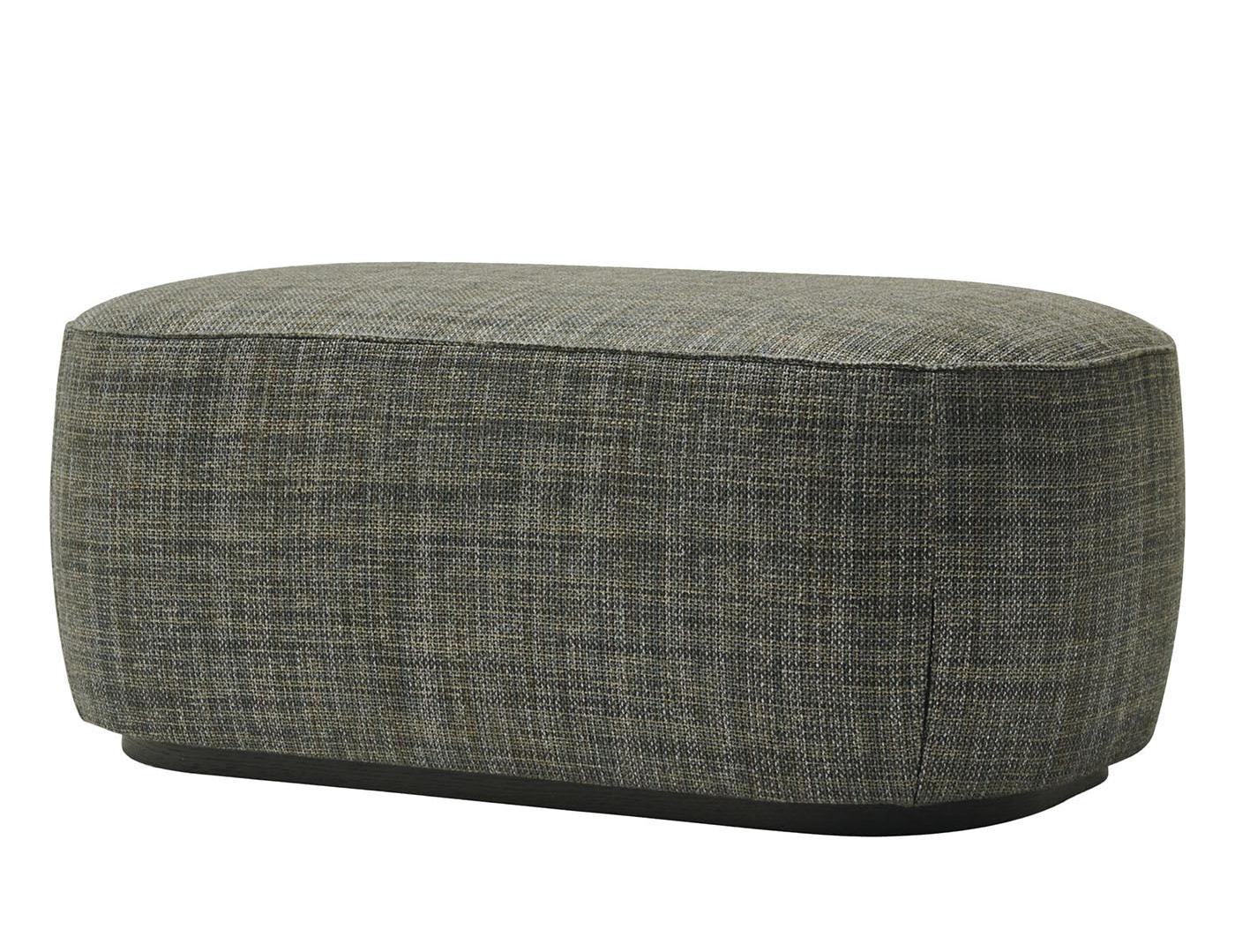 Alma Grey Large Pouf