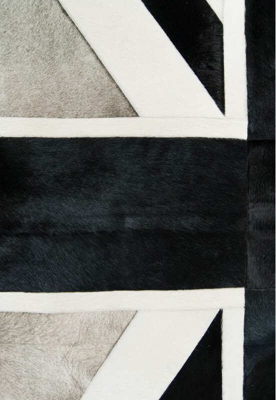 Union Jack col.2 Cowhide Rug