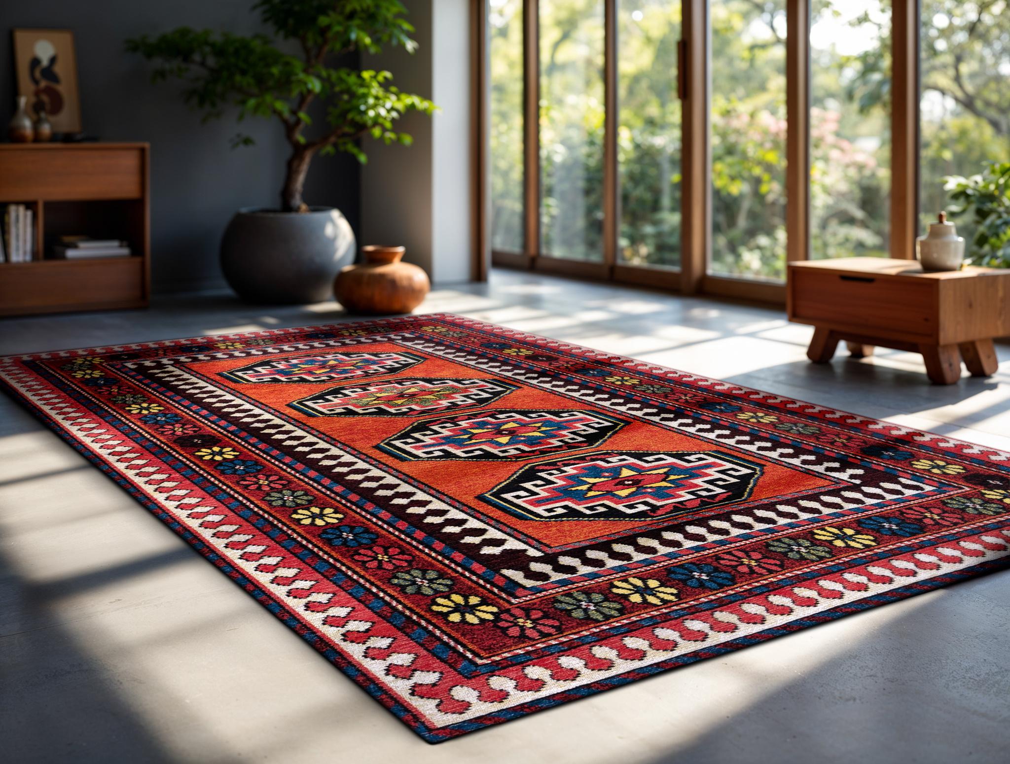 Red Mix 9844 Rug
