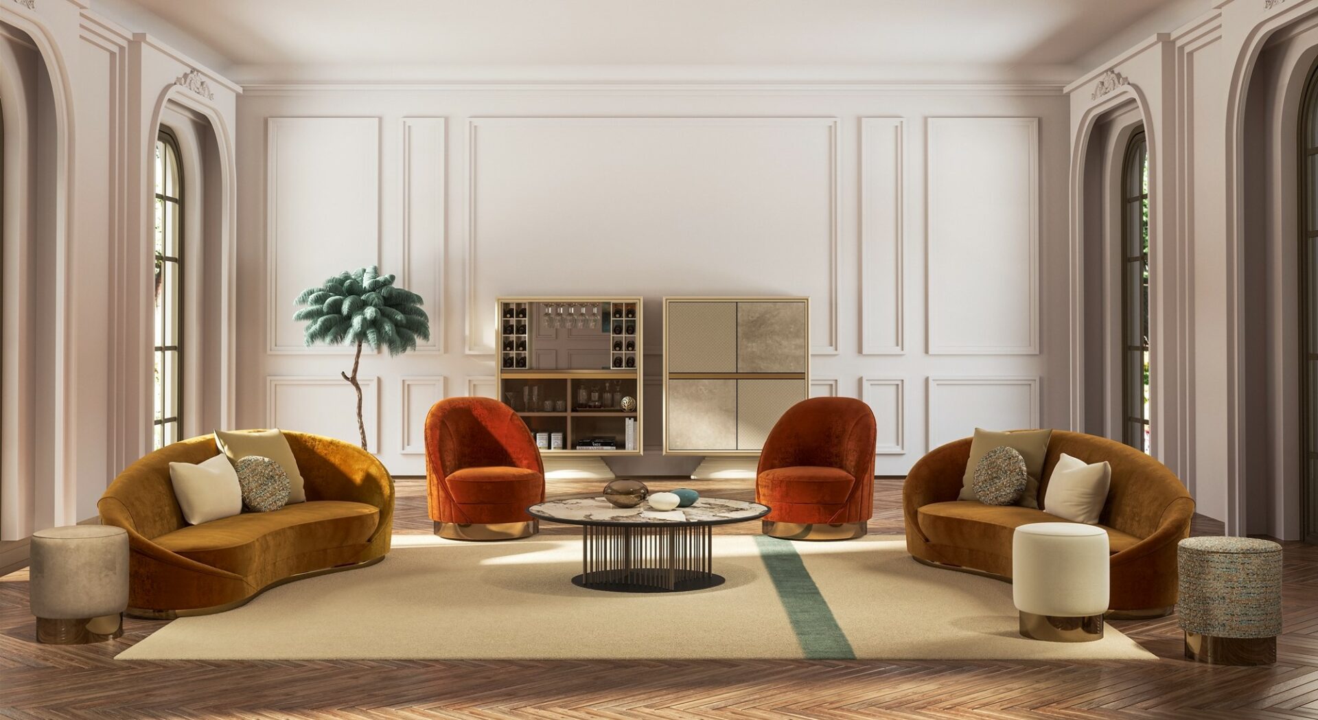 Capsule Elegance Swivel Armchair