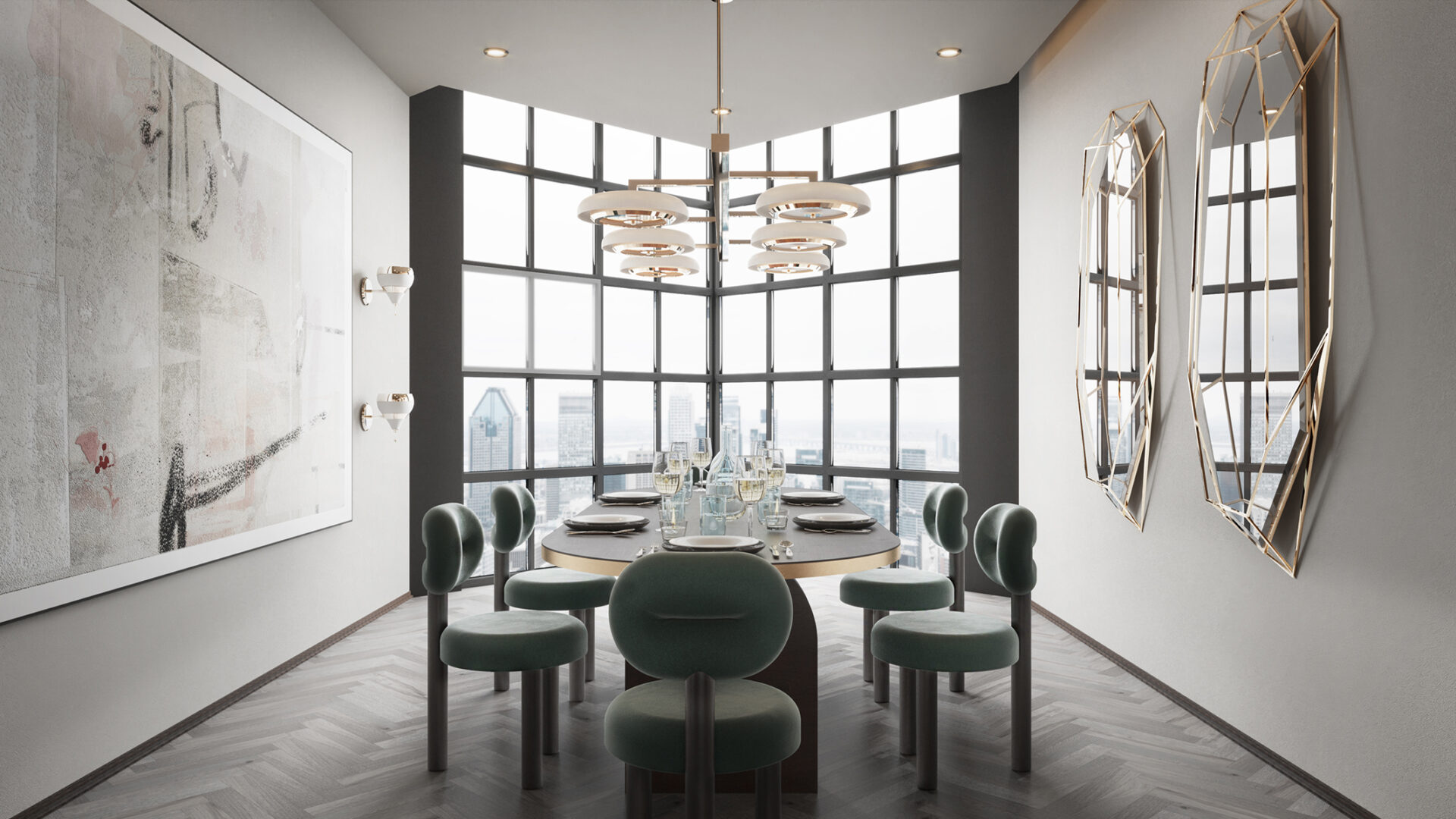 Carter Rectangular Suspension Lamp - 3