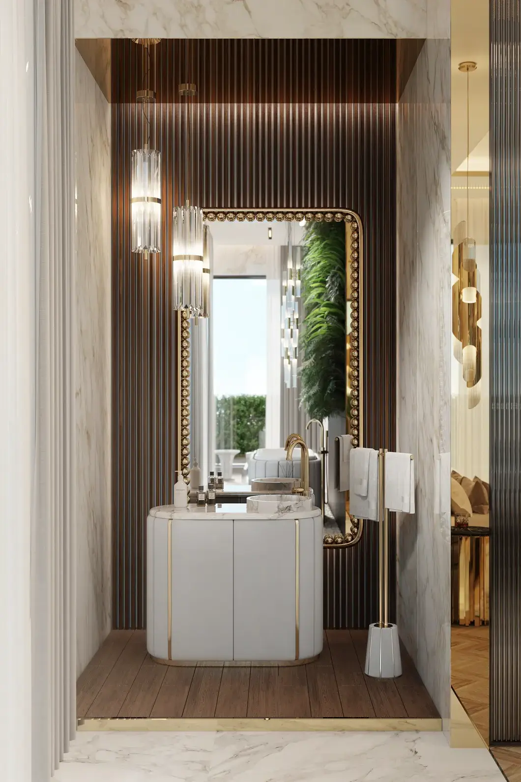 Sphere Rectangular Mirror