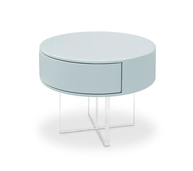 Nimbus Blue Bedside Table