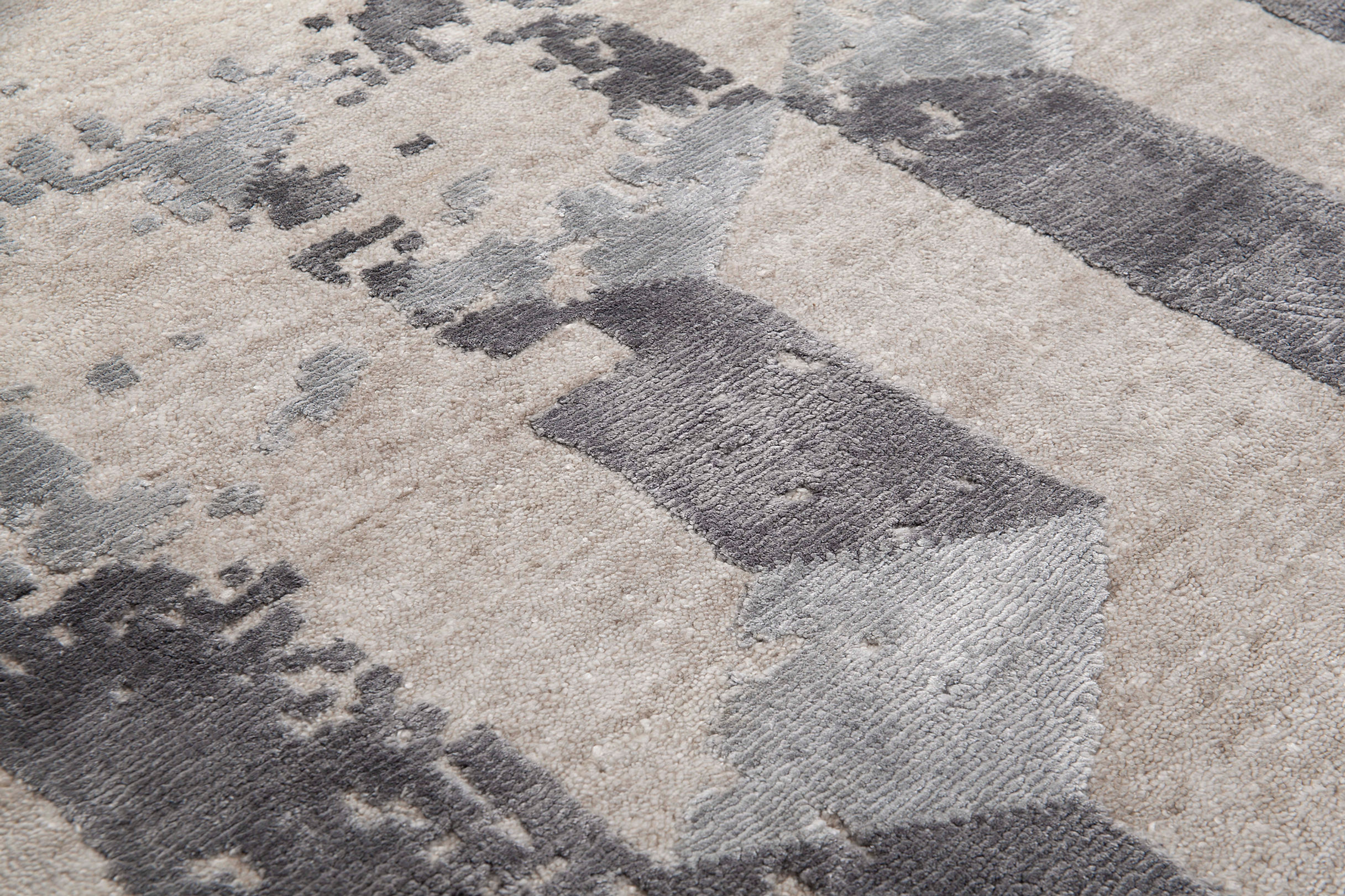 Faded Hand-Knotted Rug