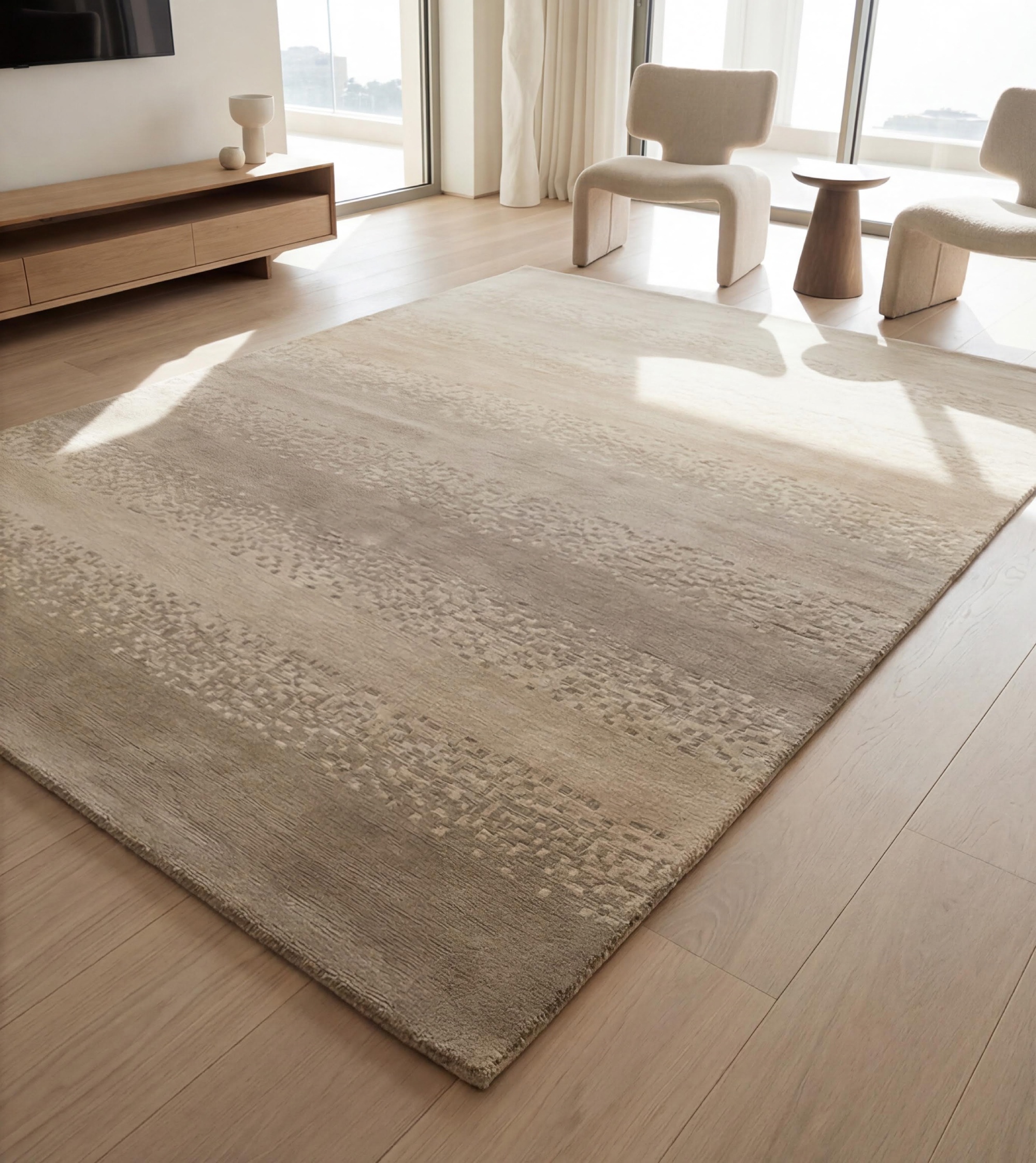 Soft Ombre Sand Rug