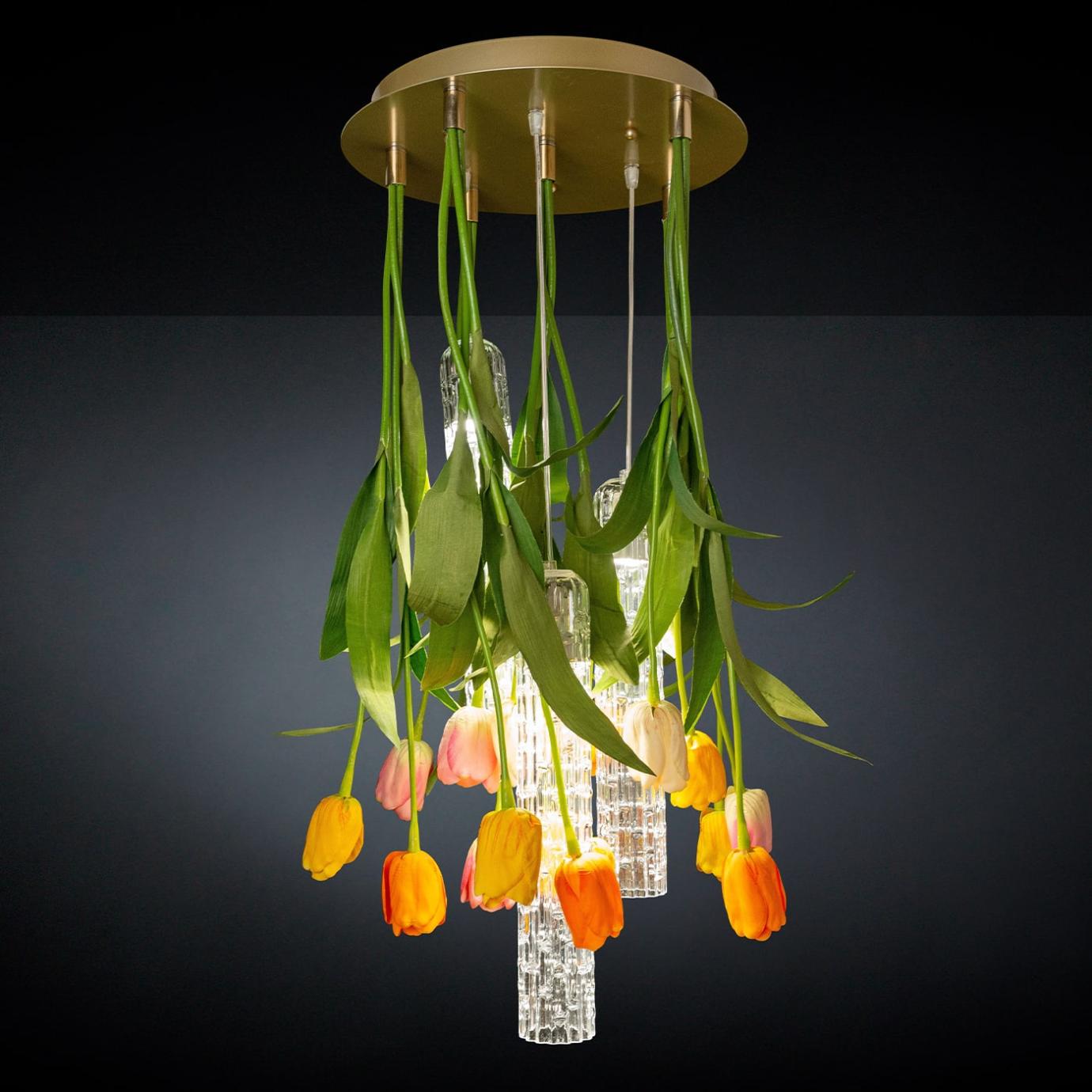 Tulip Small Round Chandelier